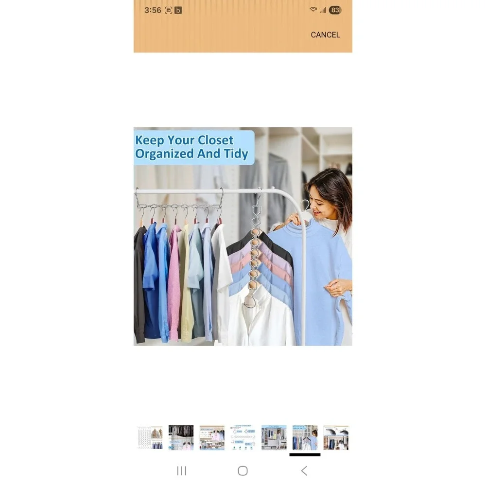 10 Pack Space Saving Hangers for Clothes, Sturdy Metal Hangers Heavy Duty